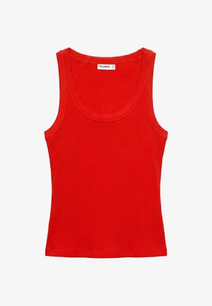 PULL&BEAR, BASIC - TANK TOP - Top - red