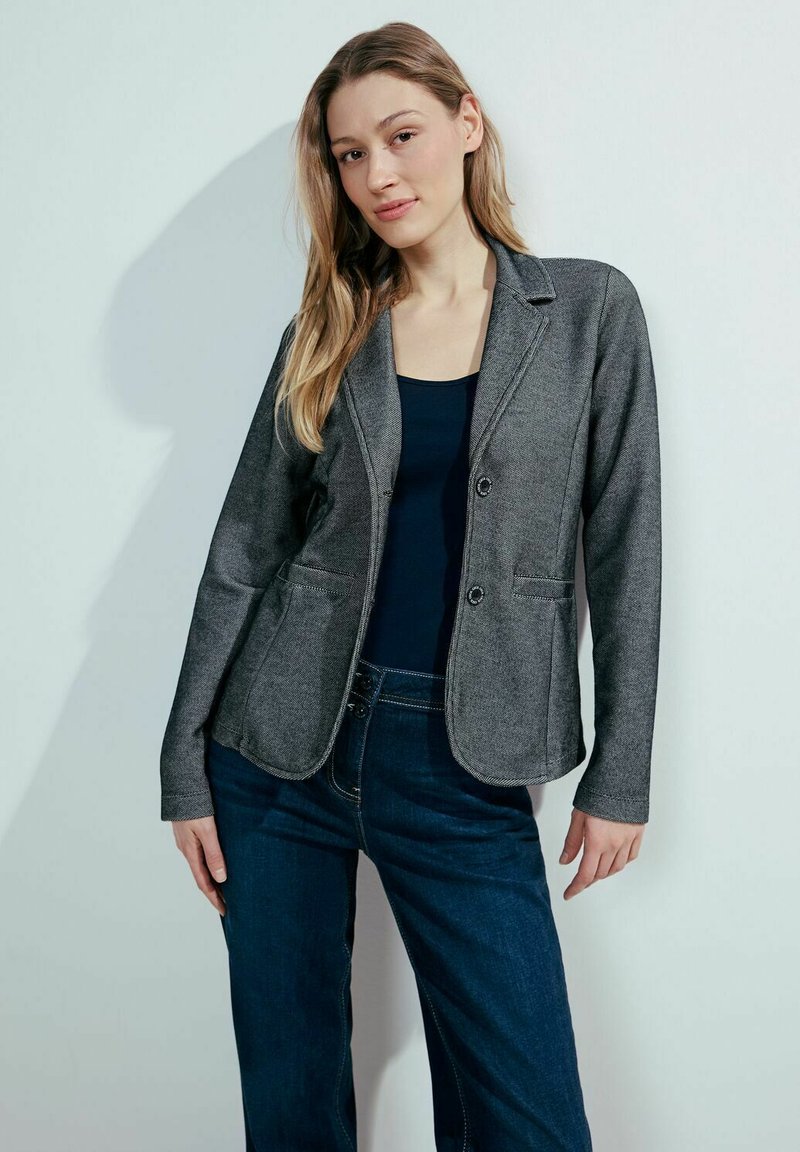 CECIL Pique blazer, zwart, L kopen? Vergelijk bij