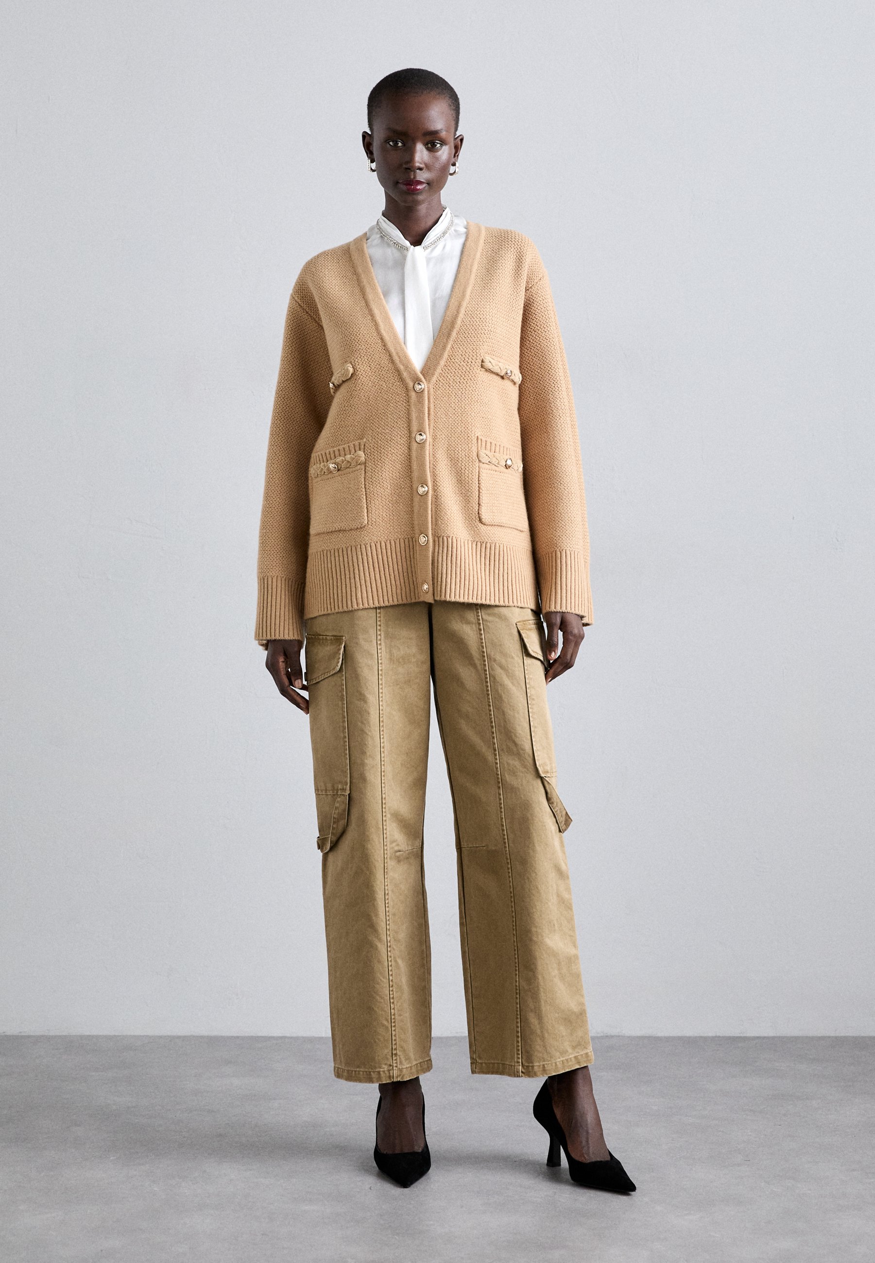 sandro Strickjacke - camel - Zalando.ch