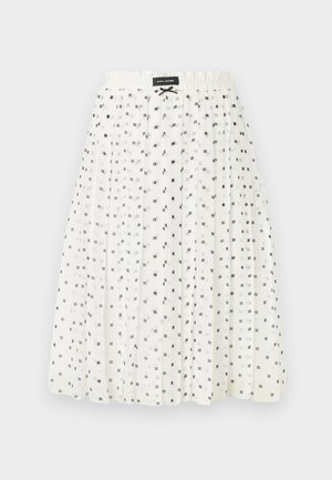LAYERED CRINKLE SKIRT - Jupe trapèze - white