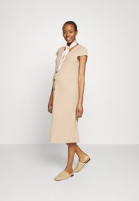 ONLY MATERNITY OLMNELLA BUTTON DRESS - Sarafanas - beige