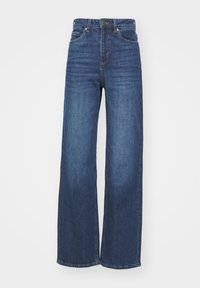 VMTESSA WIDE  - Wide Leg - dark blue denim