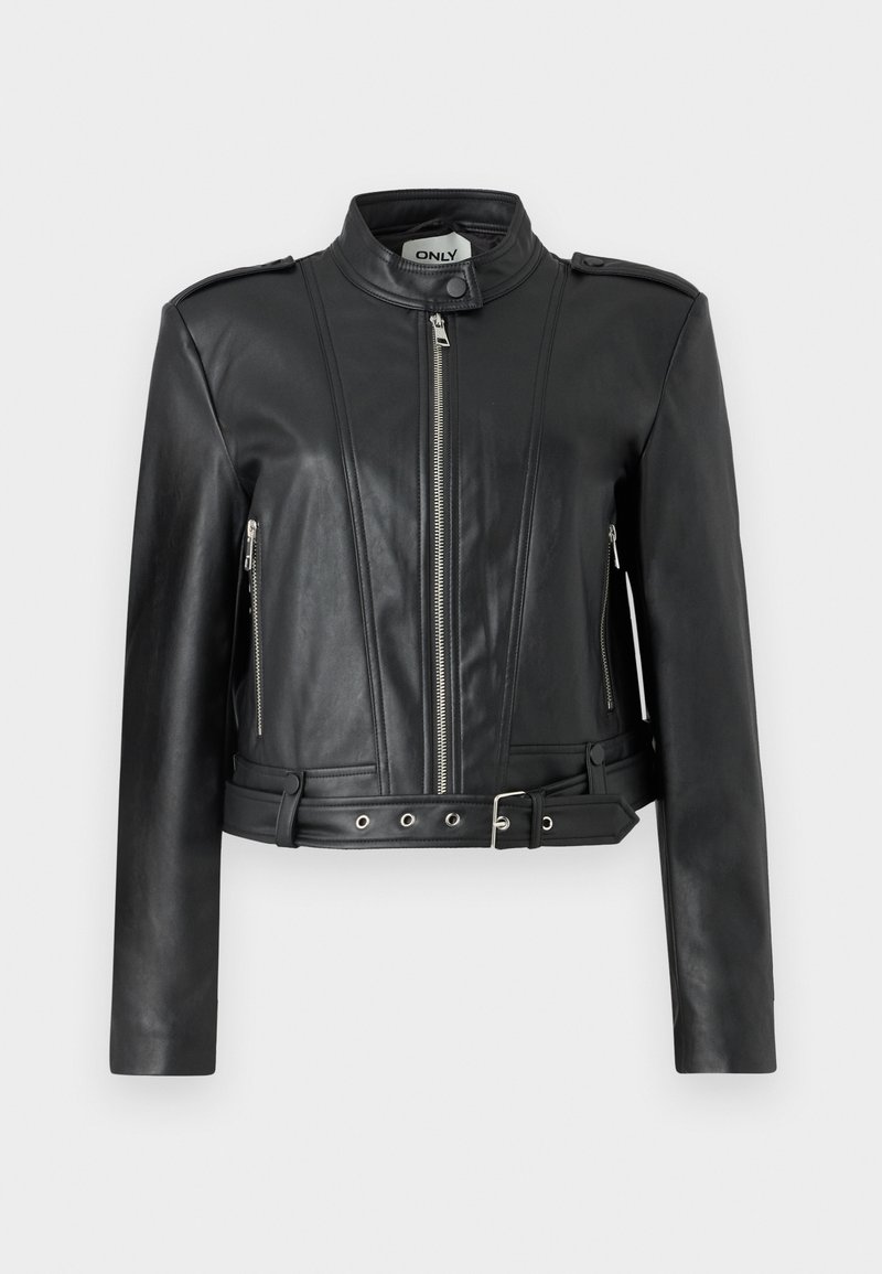 Only Imitatieleren jas zwart