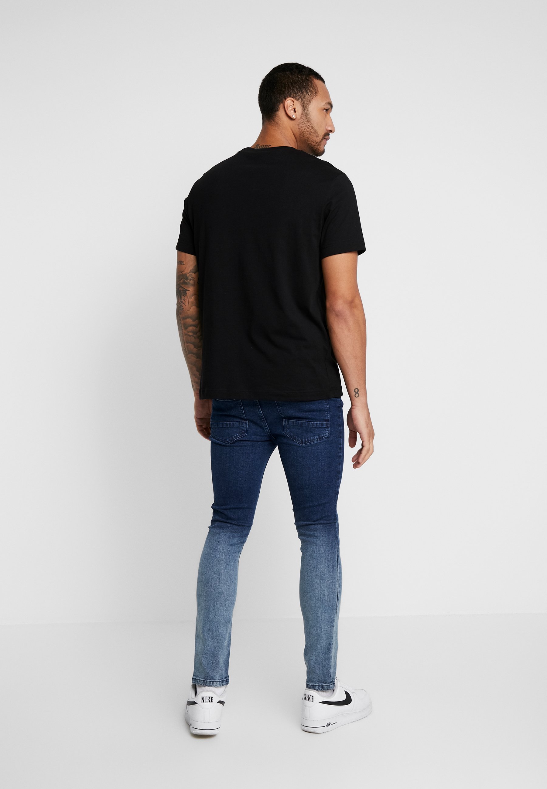 Brave Soul CLARK Jeans Skinny Fit blue dip dyeblå Brave Soul CLARK - Jeans Skinny Fit - grey dip dye