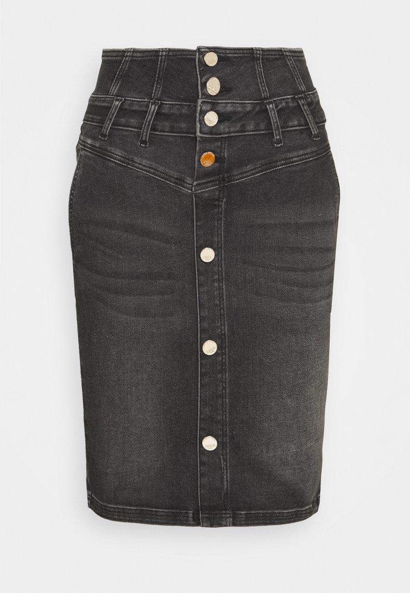 ONLY ONLHUSH - Saia de ganga - black denim