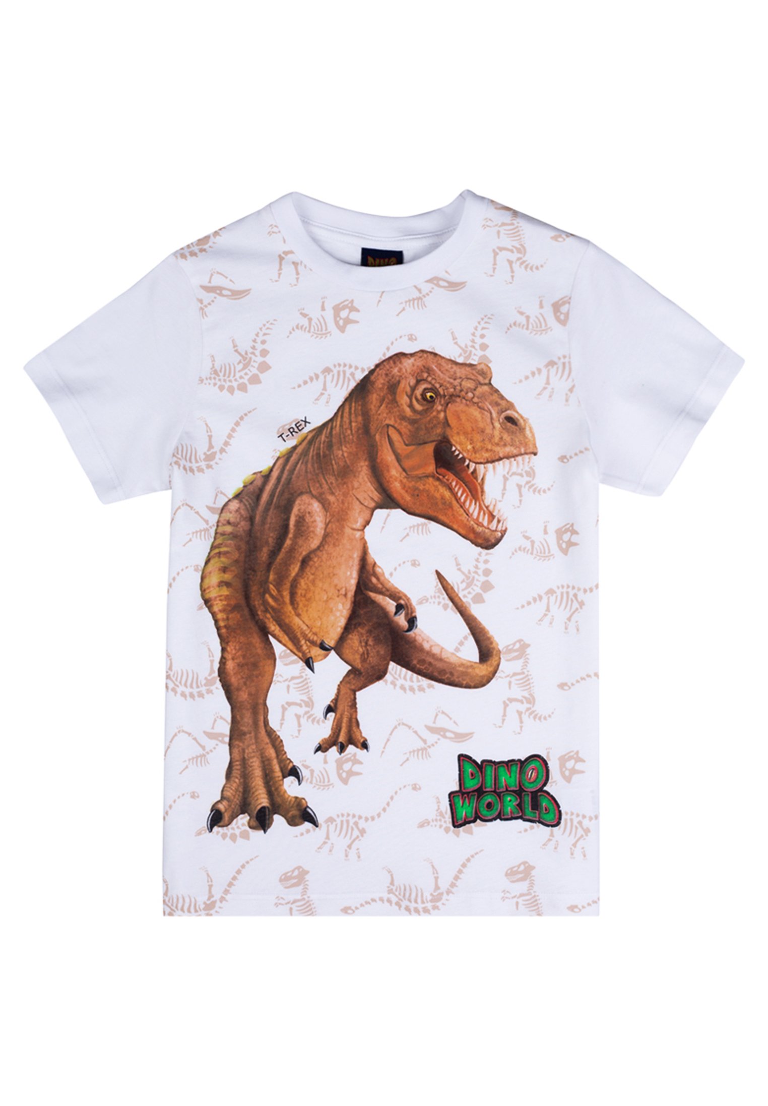 Dino World Print T-shirt - white 