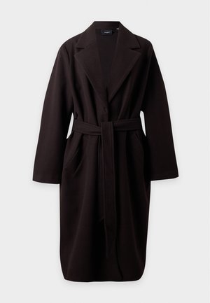 Vero Moda Curve, VMCFORTUNEAYA LONG COAT - Manteau classique - chocolate torte