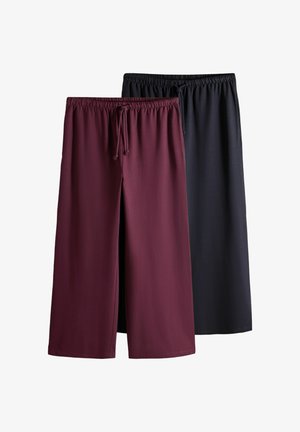 THE SET, 2 PACK - Pantaloni - dark navy burgundy