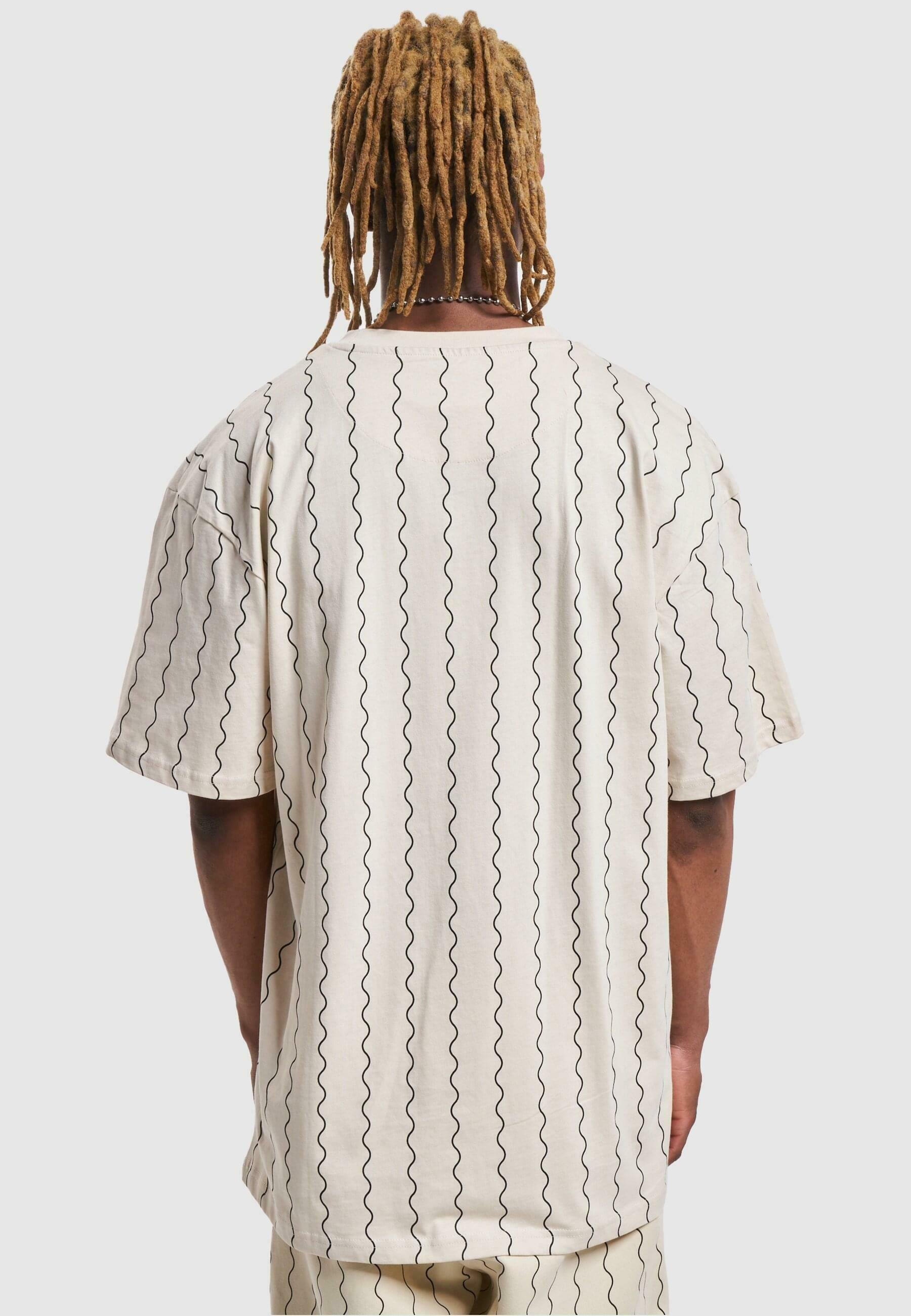 Karl Kani SMALL SIGNATURE ZICZAC PINSTRIPE - Print T-shirt
