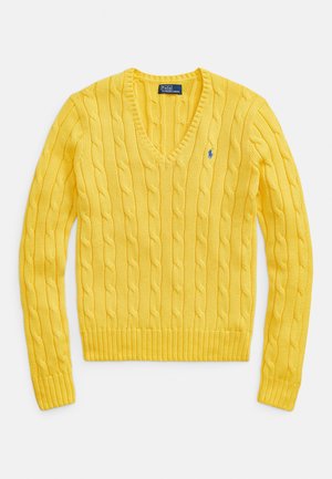 KIMBERLY LONG SLEEVE PULLOVER - Πουλόβερ - trainer yellow