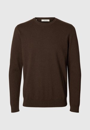 Selected, SLHBERG CREW NECK NOOS - Striktrøje - delicioso detail:melange