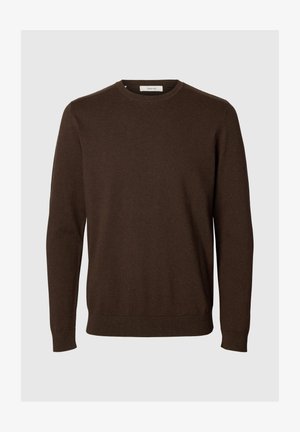 Selected, SLHBERG CREW NECK NOOS - Strickpullover - delicioso detail:melange