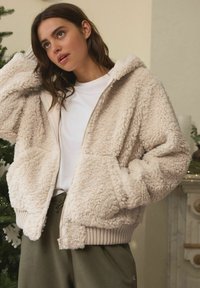 Next FULL ZIP JACKET - Jachetă din fleece - ecru
