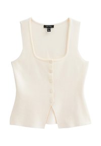 COMPACT SQUARE NECK - Chaleco - off white