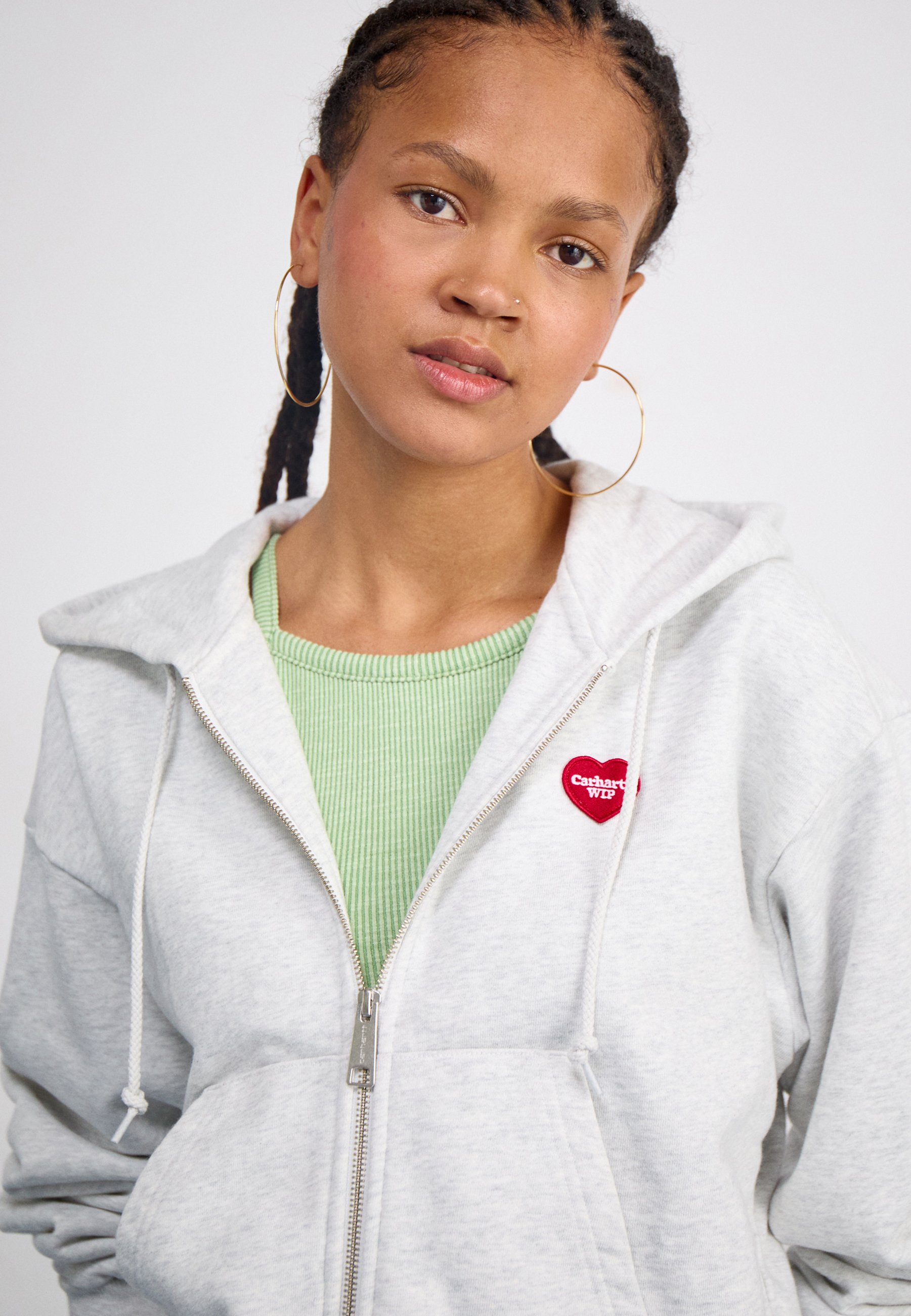 CARHARTT Hooded Heart フーディー ★ライトグレーXXL Carhartt WIP Harttronix Car-Lux Hooded Jack | Dark Grey