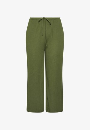 Yours Clothing, WIDE, oliwkowy