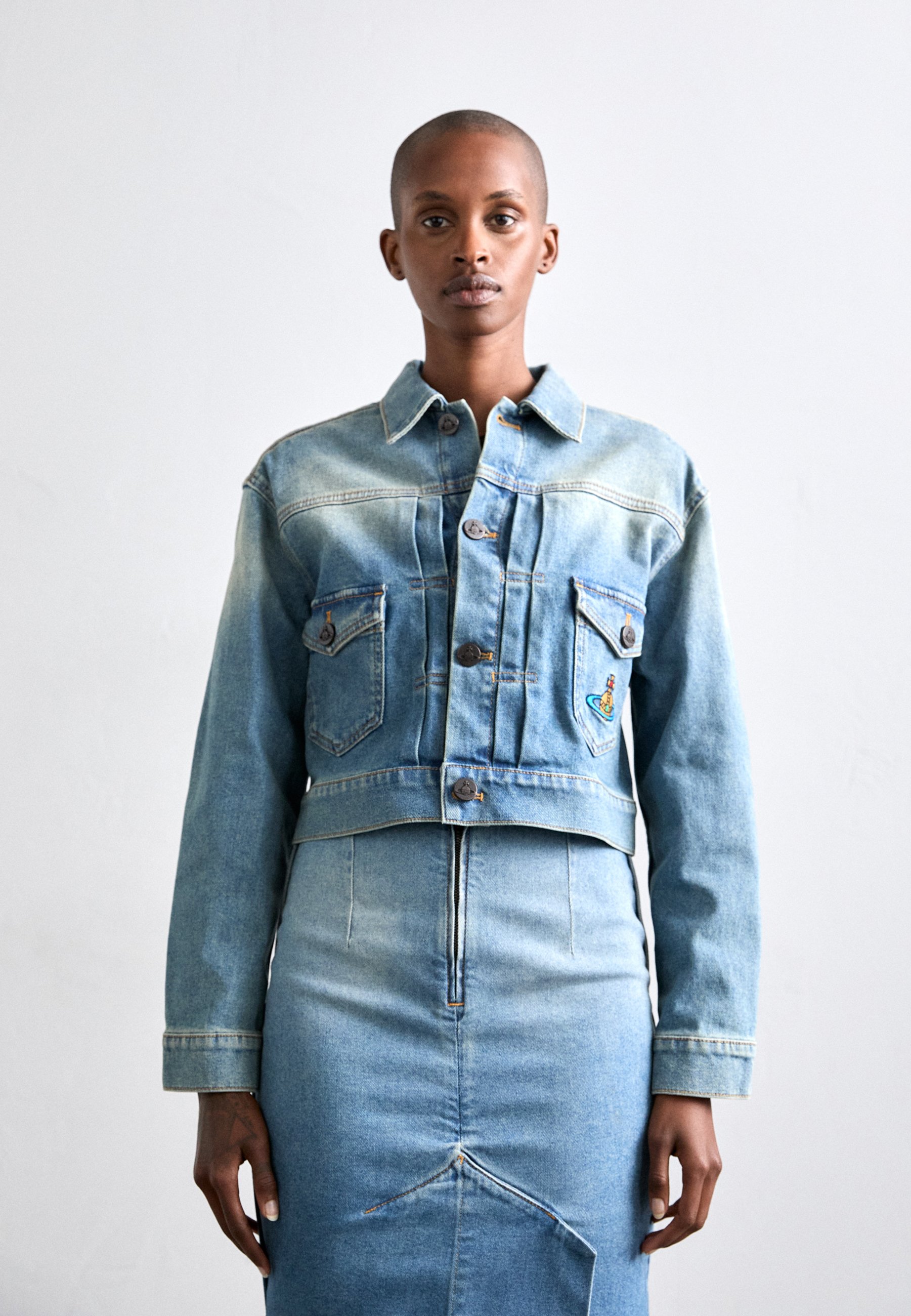 ジャケット Vivienne Westwood CROPPED MARLENE DENIM JACKET Vivienne Westwood CROPPED MARLENE JACKET - Denim jacket