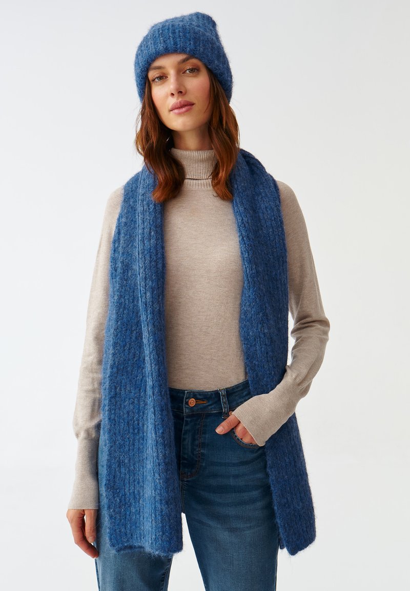 TATUUM - STOR - Scarf - denim blue melange, Enlarge