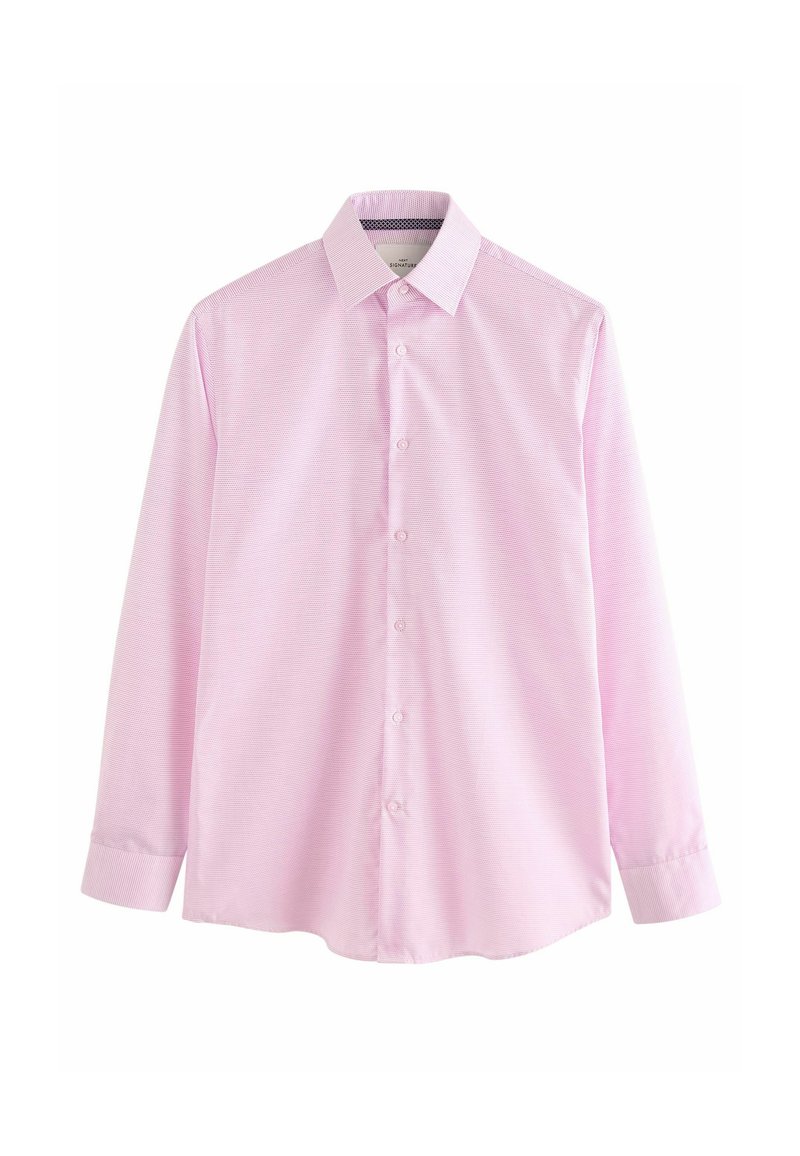 Next SIGNATURE TEXTURED WITH TRIM DETAIL SLIM FIT SINGLE CUFF - Camicia - light pink