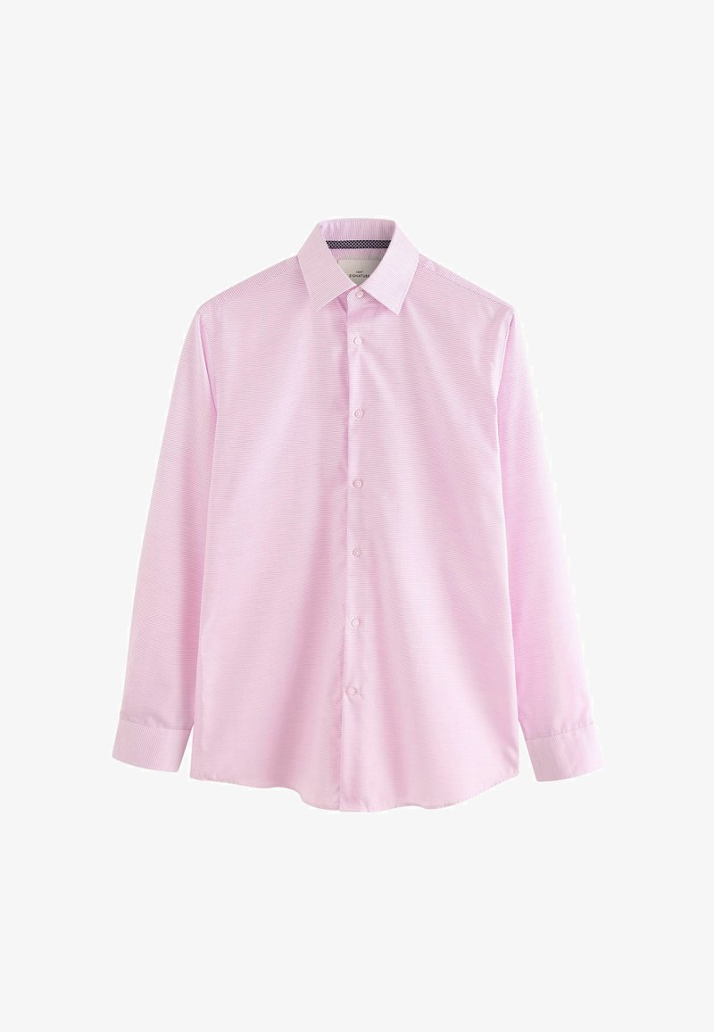 Next SIGNATURE TEXTURED WITH TRIM DETAIL SLIM FIT SINGLE CUFF - Camicia - light pink