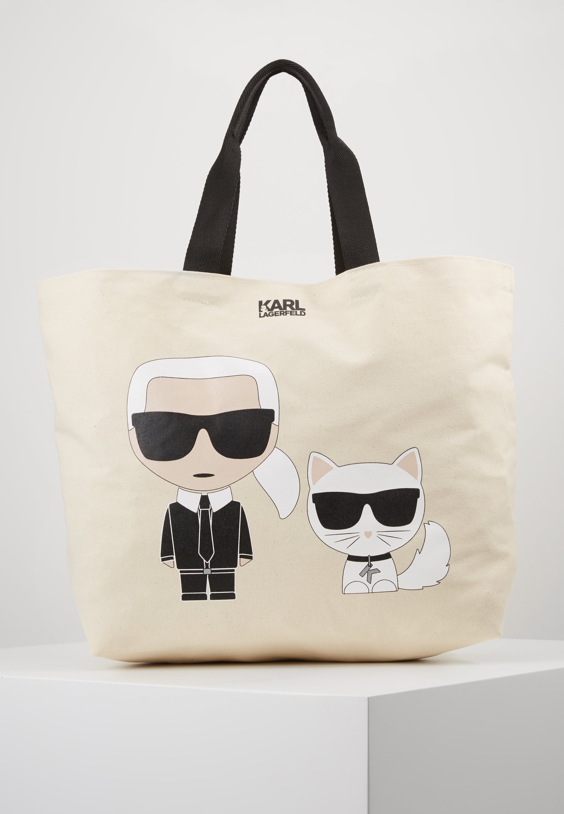 KARL LAGERFELD IKONIK Shoppingveske naturaloffwhite KARL LAGERFELD IKONIK KARL CHOUPETTE TOTE Shoppingveske