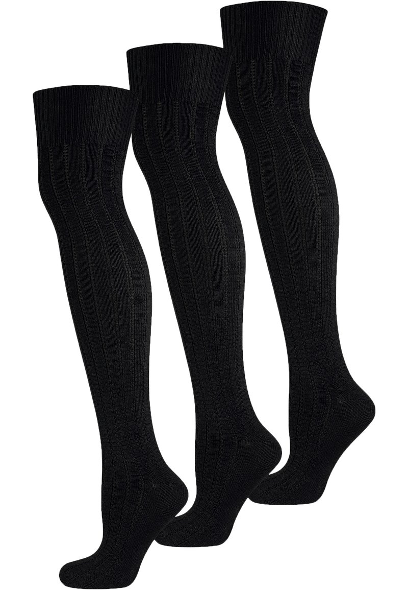 NUR DIE Over-the-knee socks - schwarz