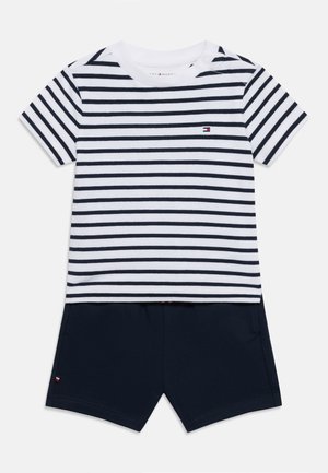 ESSENTIAL STRIPE TEE UNISEX SET - Shorts - dark night navy