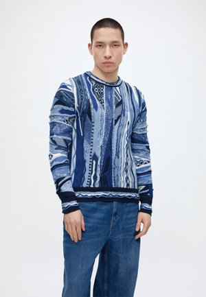 Carlo Colucci 3D KNIT - Πουλόβερ - blue/multicolor
