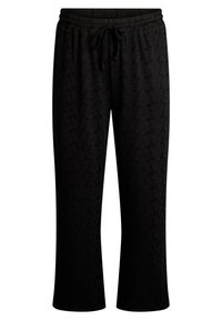 FLASH-STRUCTURED HIGH-WAISTED - Broek - black