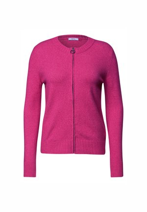Cecil, LANGARM CARDIGAN MIT RUNDHALS UND ZIPPER - Chaqueta de punto - pink flash