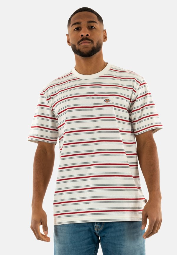 LEWISTOWN STRIPE - Print T-shirt - egret