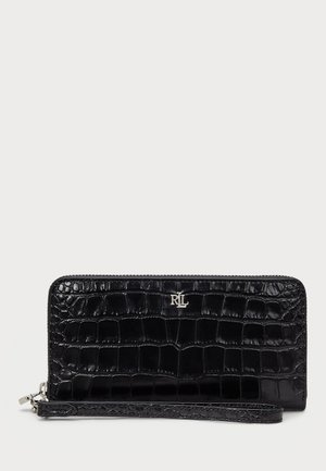 Lauren Ralph Lauren CROC EMBOSSED CONTINENTAL WRISTLET - Peňaženka - black