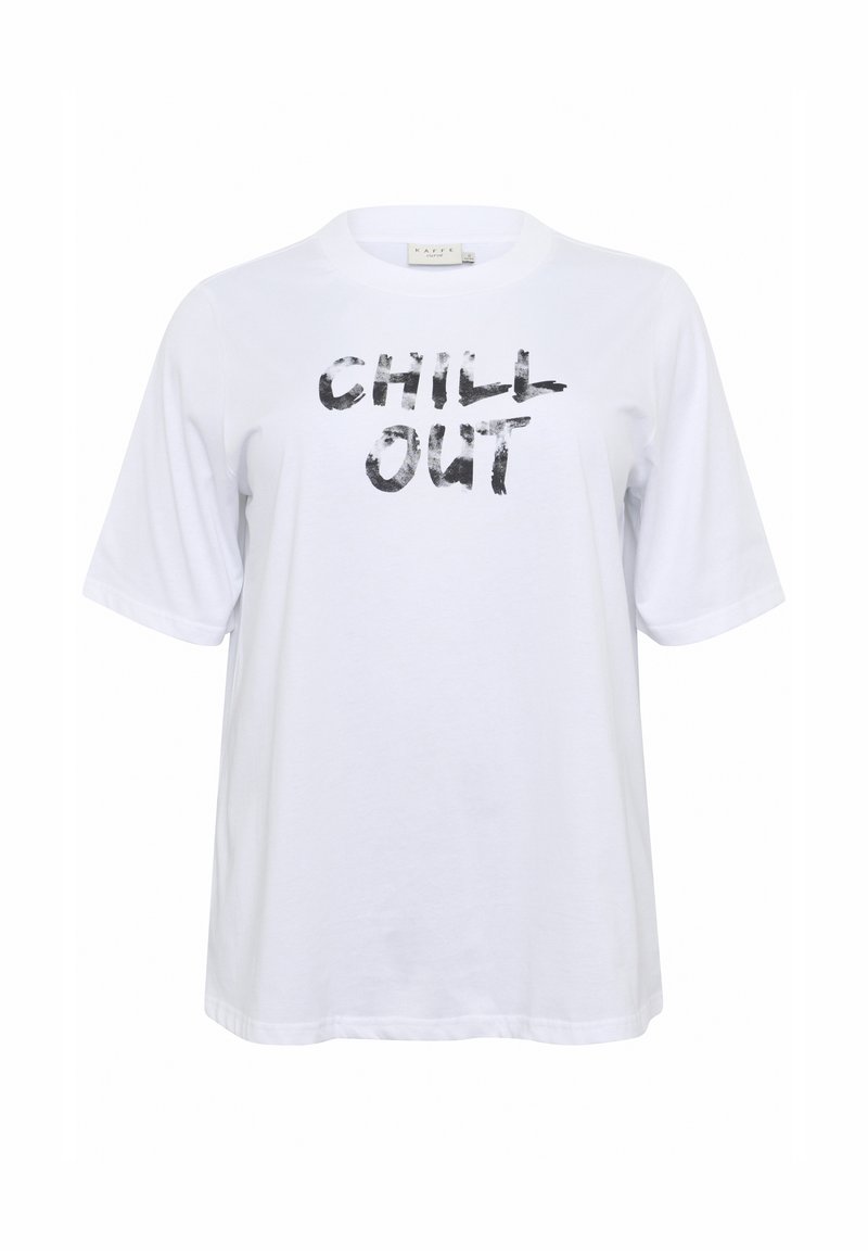 Kaffe Curve T-shirt print wit Kaffe Curve T-shirt print wit