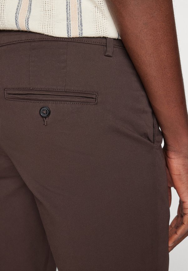 SLHSLIM NEW MILES FLEX PANTS - Chinos - chocolate torte3