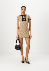 Elisabetta Franchi WOMENS DRESS - Φόρεμα ημέρας - paglia/nero