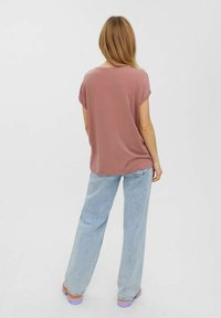 Vero Moda VMAVA PLAIN - T-shirt basic - burlwood