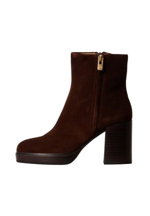 Botines con plataforma - marron