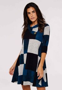 Apricot BLOCK SWING - Jerseyklänning - teal