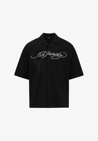 Ed Hardy DEATH BEFORE GLORY MONO PRINTED CAMP Shirt Black Zalando ie ed-hardy-death-before-glory-mono-printed-camp-shirt-black-zalando-ie