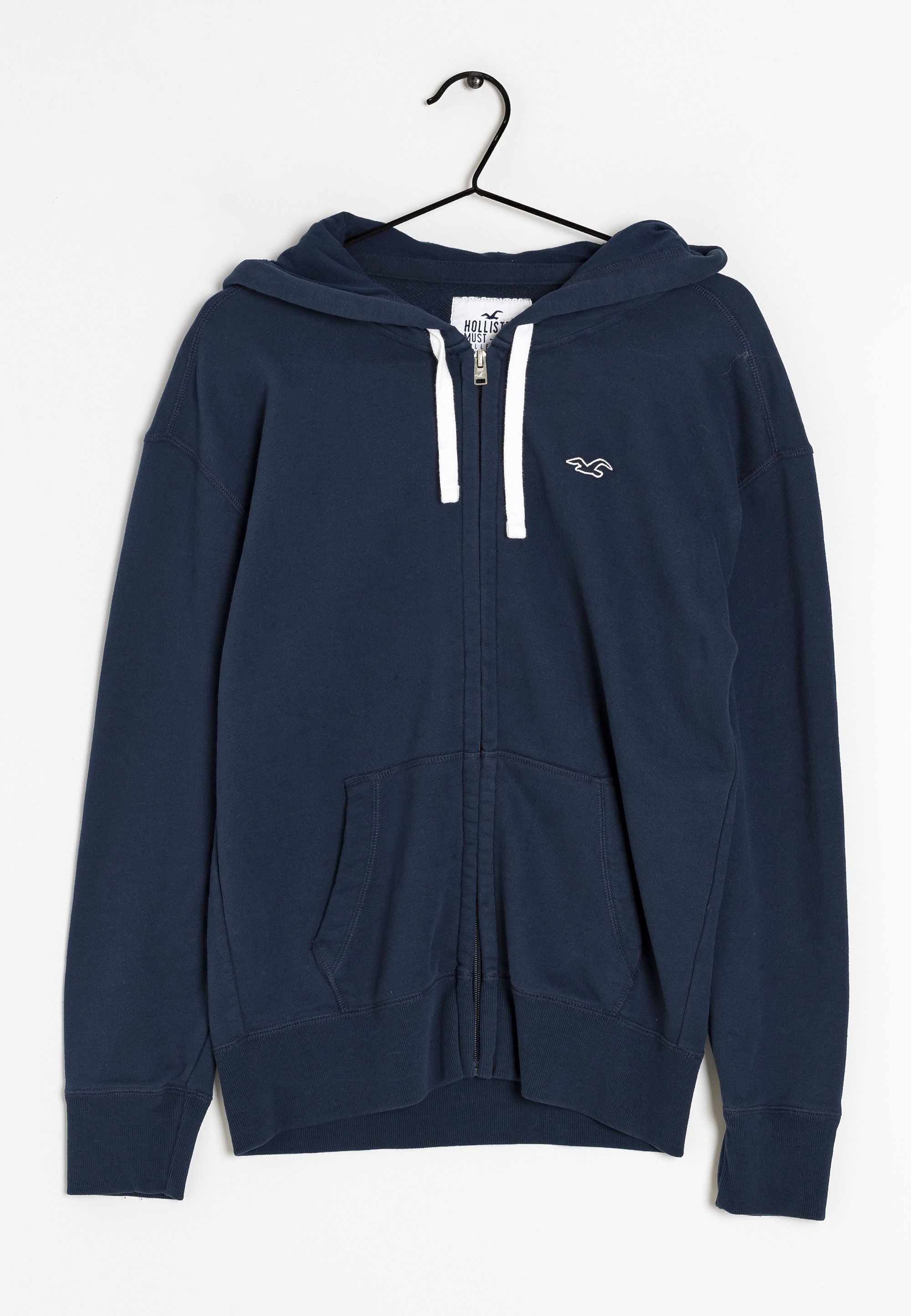 Hollister Sudadera con cremallera blue/azul (Segunda mano