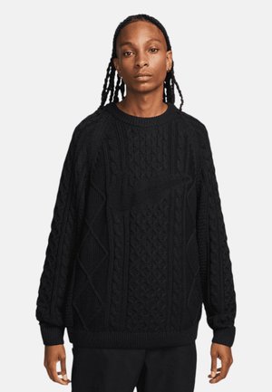 CABLE  - Strickpullover - black