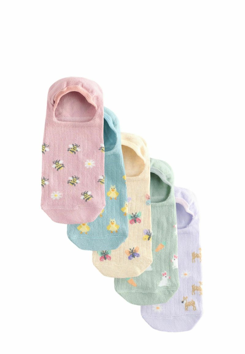 Next INVISIBLE 5 PACK - Ponožky do tenisiek - spring animals