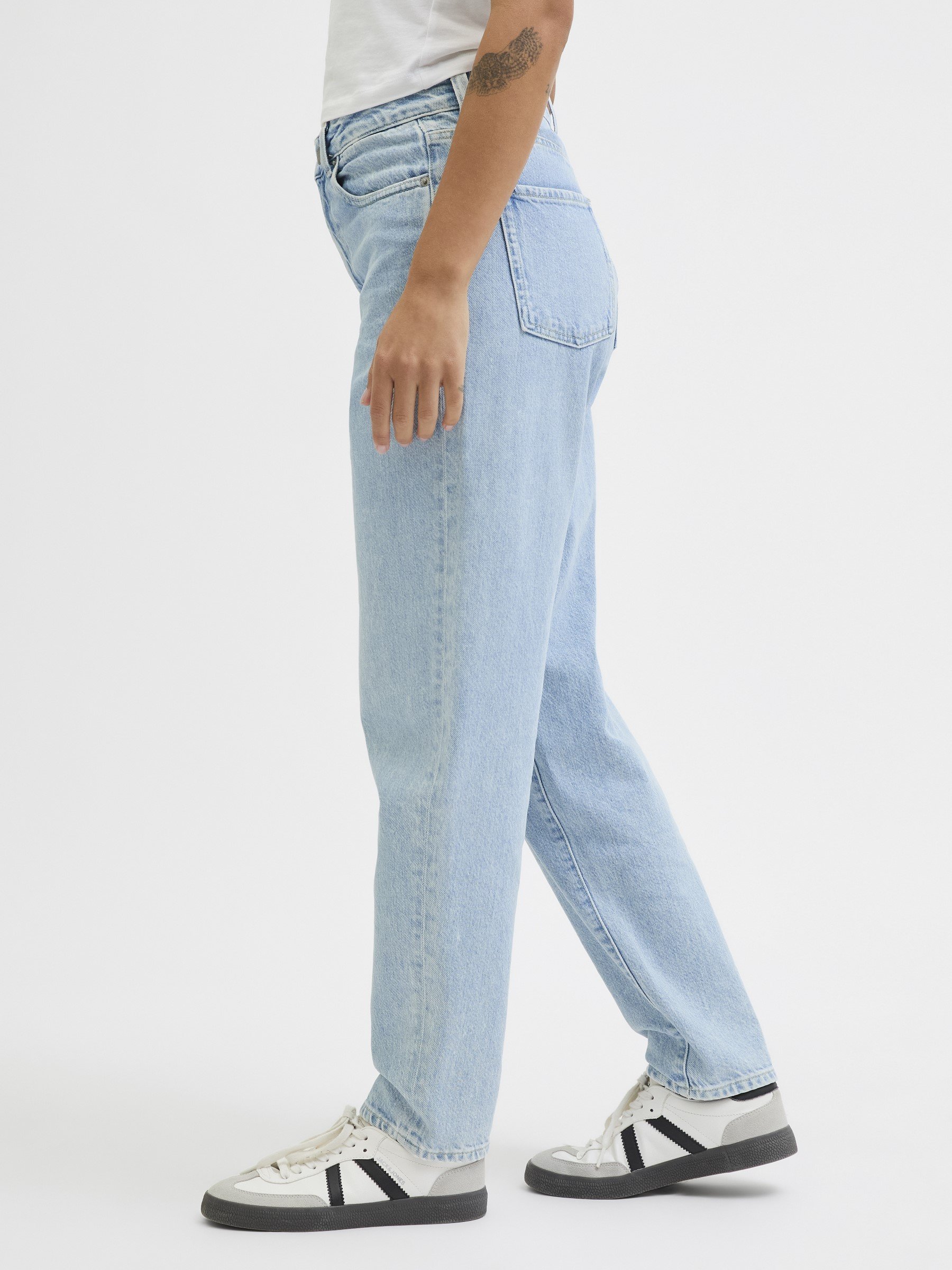 JJXX JXLISBON MOM FIT - Mom Jeans - light blue denim/light-blue