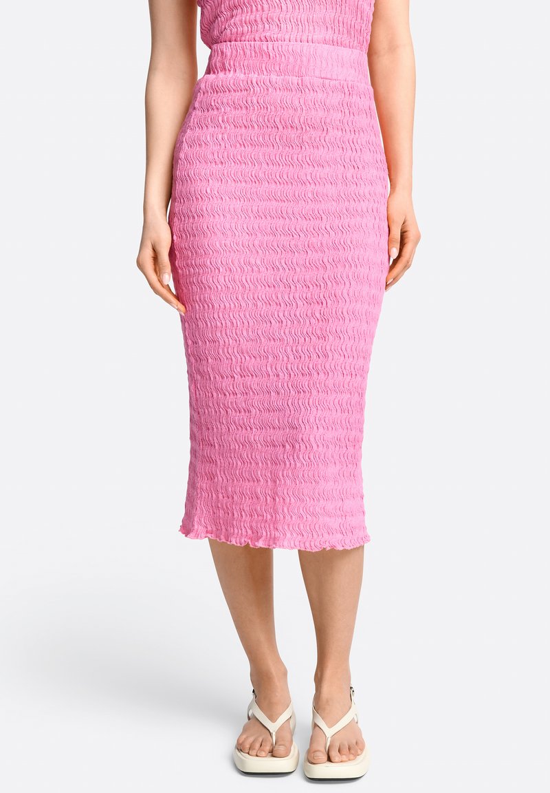 Soft Crinkle Baby Pink Western Midi - WM02