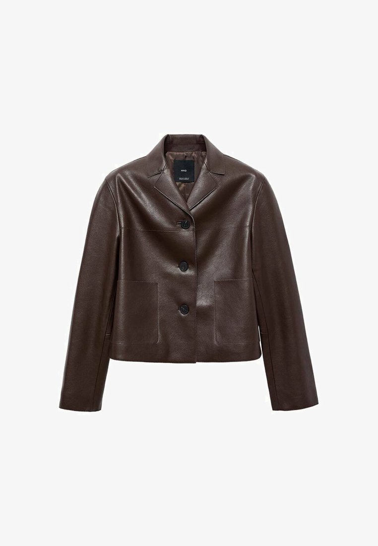 Mango Veste en similicuir brown/marron