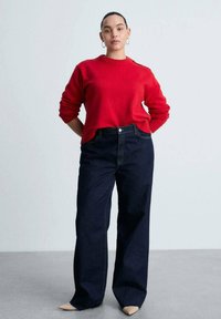 Mango WITH JEWEL BUTTONS - Pulover - red