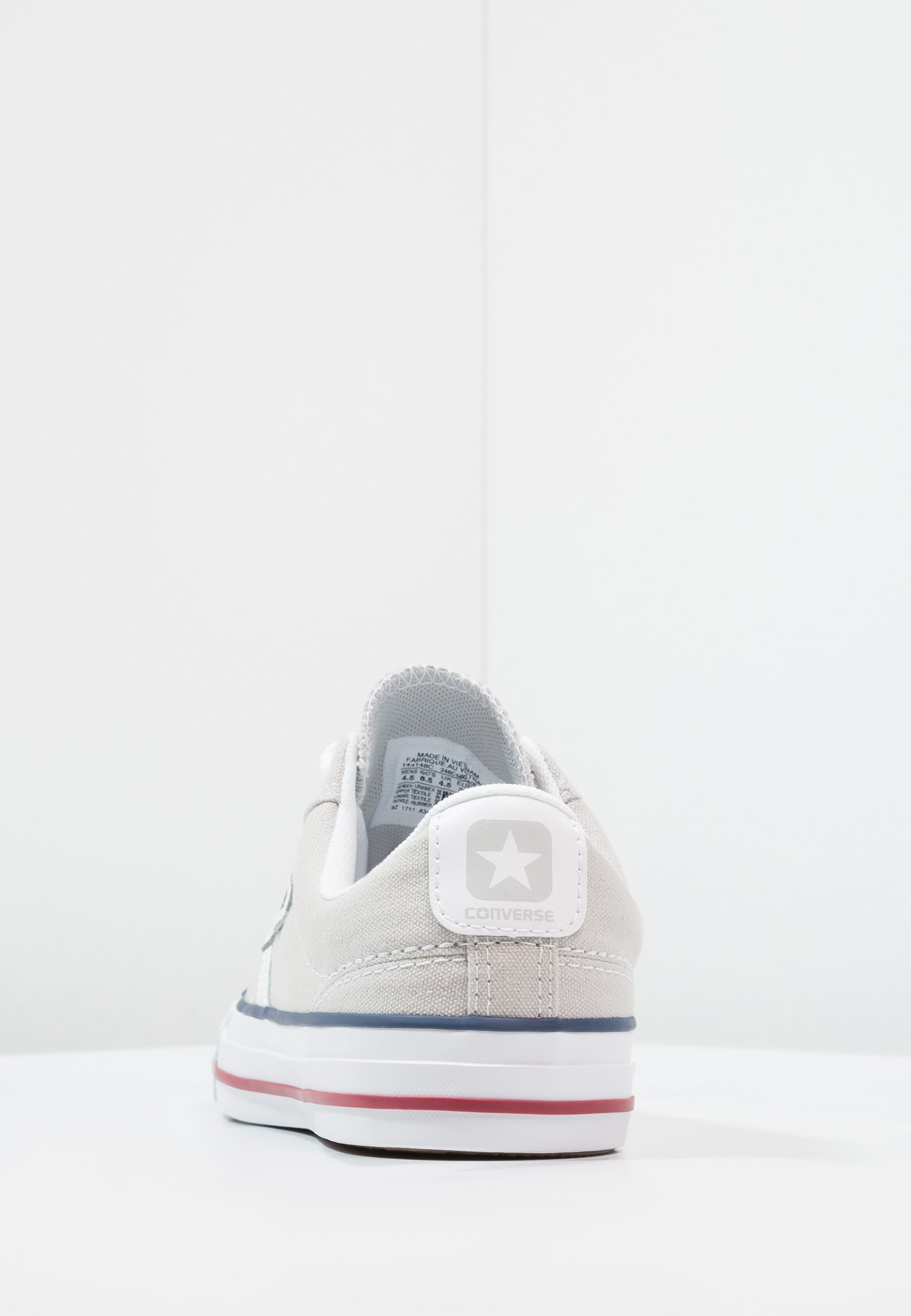 grey converse red stripe