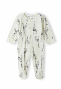 MINOTI BABY SLEEPSUITS 4 PACK - Rāpulis - stone cream grey