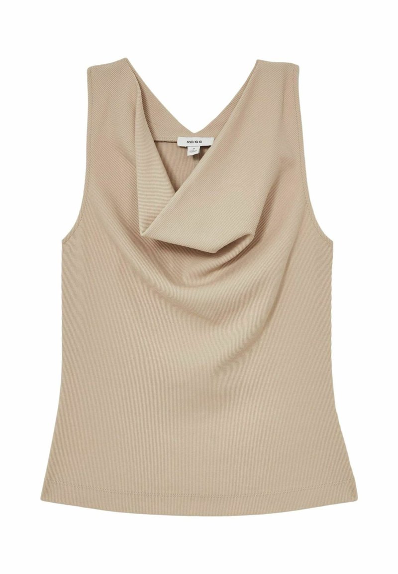 Reiss LYRA COWL-NECK - Top - camel