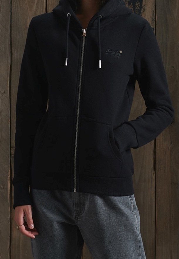 Superdry & Co Sweat zippé - black